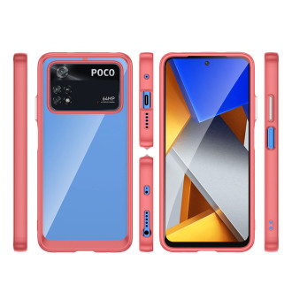 Outer Space Case Kryt Xiaomi Poco M4 Pro s pružným rámečkem červený