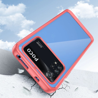 Outer Space Case Kryt Xiaomi Poco M4 Pro s pružným rámečkem červený