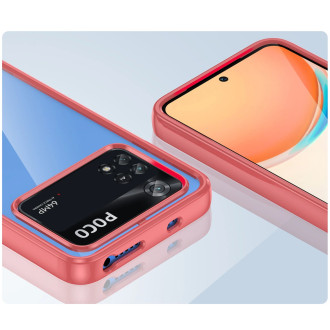 Outer Space Case Kryt Xiaomi Poco M4 Pro s pružným rámečkem červený