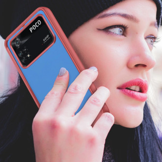 Outer Space Case Kryt Xiaomi Poco M4 Pro s pružným rámečkem červený