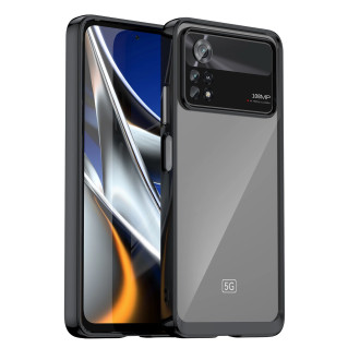 Outer Space Case pro kryt Xiaomi Poco X4 Pro 5G s pružným rámem černý
