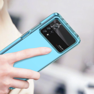 Outer Space Case pro kryt Xiaomi Poco X4 Pro 5G s pružným rámečkem modrý