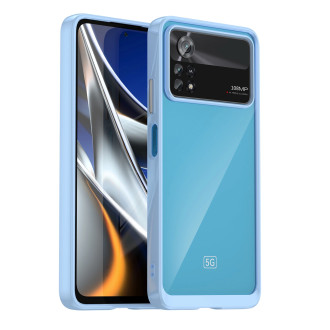 Outer Space Case pro kryt Xiaomi Poco X4 Pro 5G s pružným rámečkem modrý