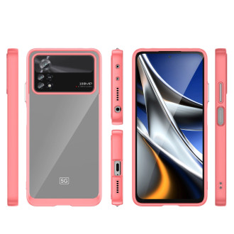 Outer Space Case Xiaomi Poco X4 Pro 5G kryt s pružným rámečkem červený