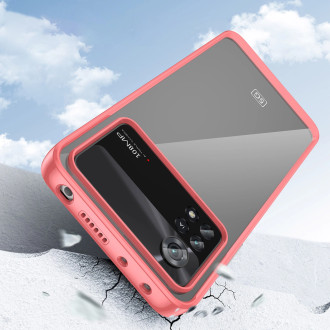 Outer Space Case Xiaomi Poco X4 Pro 5G kryt s pružným rámečkem červený