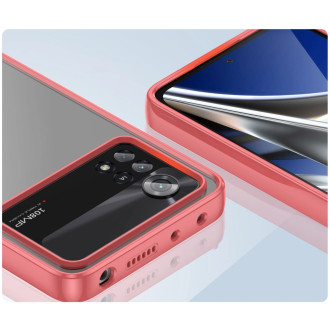 Outer Space Case Xiaomi Poco X4 Pro 5G kryt s pružným rámečkem červený