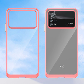 Outer Space Case Xiaomi Poco X4 Pro 5G kryt s pružným rámečkem červený