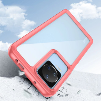 Outer Space Case Xiaomi Poco F4 5G kryt s pružným rámečkem červený