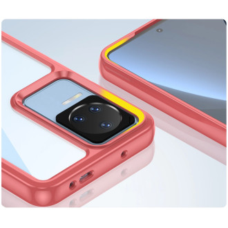 Outer Space Case Xiaomi Poco F4 5G kryt s pružným rámečkem červený