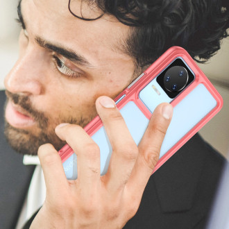 Outer Space Case Xiaomi Poco F4 5G kryt s pružným rámečkem červený