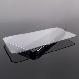 Wozinsky Full Glue Tvrzené sklo Tvrzené sklo pro Realme C30 / Realme Narzo 50i Prime 9H Full Screen Protector s černým rámem
