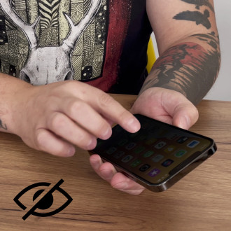 Privátní sklo s Anti Spy filtrem pro iPhone 15 Pro Wozinsky Privacy Glass - černé