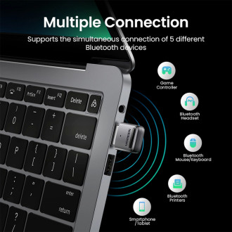 Ugreen CM390 5.0 USB Bluetooth adaptér - černý