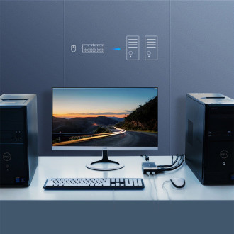 Ugreen 30357 KVM přepínač - černý