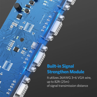 Ugreen 40254 1x2 VGA splitter - černý