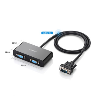 Ugreen 40254 1x2 VGA splitter - černý