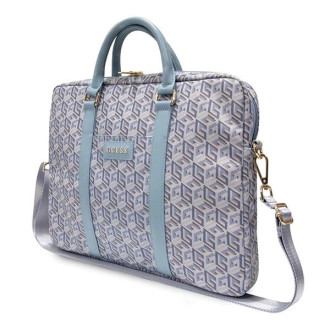 Taška Guess GCube Stripes na 16" notebook - modrá