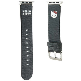 Řemínek Hello Kitty Kitty Head pro Apple Watch 38/40/41mm - černý