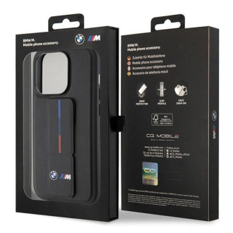 Pouzdro BMW Grip Hot Stamp pro iPhone 15 Pro Max - černé