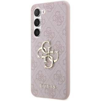 Pouzdro Guess 4G Big Metal Logo pro Samsung Galaxy S23 FE - růžové