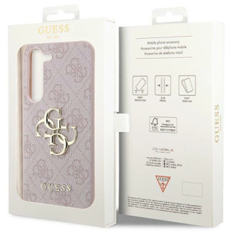 Pouzdro Guess 4G Big Metal Logo pro Samsung Galaxy S23 FE - růžové