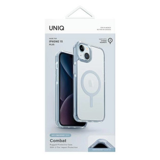 Uniq Combat Magclick nabíjecí pouzdro pro iPhone 15 Plus / 14 Plus – světle modré