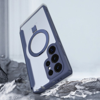 Dux Ducis Skin X Pro pouzdro s magnetickým kroužkem / stojánkem pro Samsung S24 Ultra - modré