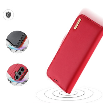 Pouzdro Dux Ducis Hivo s klopou a RFID blokováním pro Samsung Galaxy S24 - červené