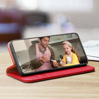 Dux Ducis Hivo pouzdro s klopou a RFID blokátorem pro Samsung Galaxy S24+ - červené