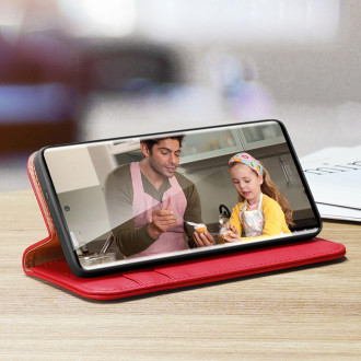 Dux Ducis Hivo pouzdro s klopou a RFID blokátorem pro Samsung S24 Ultra - červené