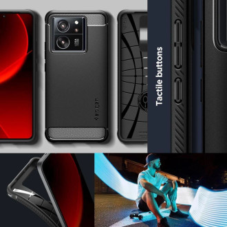 Pouzdro Spigen Rugged Armor pro Xiaomi 13T / 13T Pro - matná černá