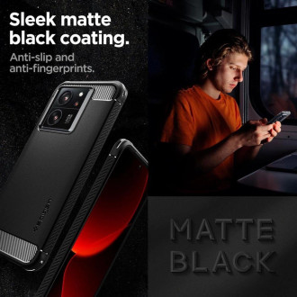 Pouzdro Spigen Rugged Armor pro Xiaomi 13T / 13T Pro - matná černá