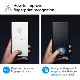 Tvrzené sklo Spigen Glas.tR EZ Fit pro Samsung Galaxy S24 Ultra - 2 ks.