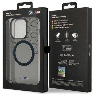 Pouzdro BMW Pattern MagSafe pro iPhone 13 Pro / 13 - šedé