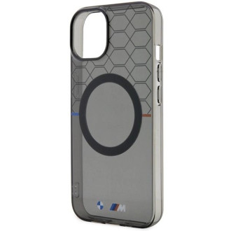 Pouzdro BMW Pattern MagSafe pro iPhone 13 / 14 / 15 - šedé