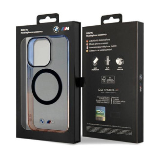 Pouzdro BMW Gradient Bumper MagSafe pro iPhone 15 Pro - šedé