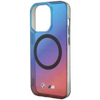 Pouzdro BMW M Gradient MagSafe pro iPhone 15 Pro Max - červené a modré