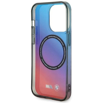 Pouzdro BMW M Gradient MagSafe pro iPhone 15 Pro Max - červené a modré