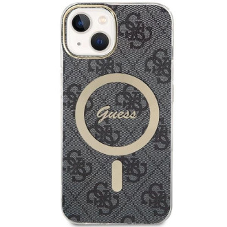 Guess 4G MagSafe pouzdro pro iPhone 15 Plus / 14 Plus - černé