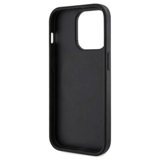 Guess 4G Printed Stripes MagSafe pouzdro pro iPhone 15 Pro Max - černé