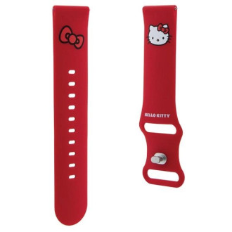 Hello Kitty silikonový řemínek na hlavu univerzální 22mm - červený