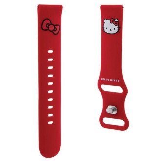 Hello Kitty silikonový řemínek na hlavu univerzální 20mm - červený