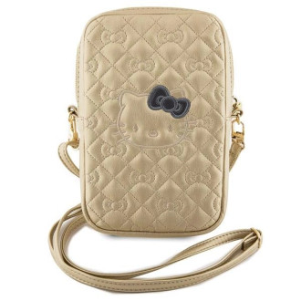 Hello Kitty Quilted Bows Strap taška - zlatá