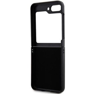 Pouzdro Karl Lagerfeld Saffiano Monogram Choupette Pin pro Samsung Galaxy Z Flip 5 - černé
