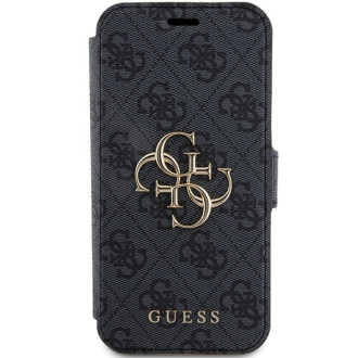 Pouzdro Guess 4G Metal Logo pro iPhone 15 Pro - šedé
