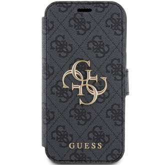 Pouzdro Guess 4G Metal Logo pro iPhone 15 / 14 / 13 - šedé