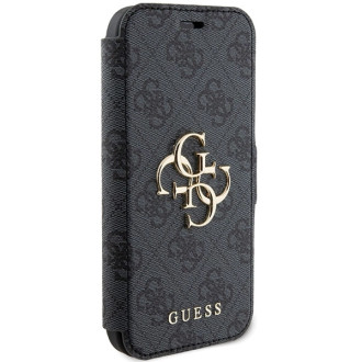 Pouzdro Guess 4G Metal Logo pro iPhone 15 / 14 / 13 - šedé