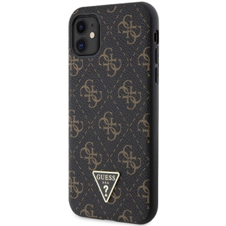 Pouzdro Guess 4G Triangle Metal Logo pro iPhone 11 / XR - černé