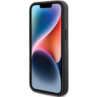Pouzdro Guess 4G Triangle Metal Logo pro iPhone 13 Pro / iPhone 13 - černé