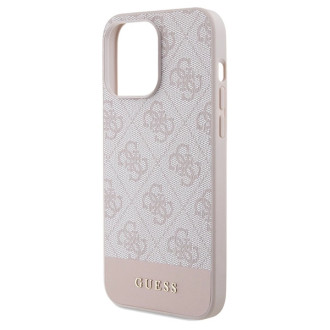 Pouzdro Guess 4G Stripe Collection pro iPhone 14 Pro - růžové